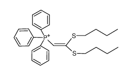 (2,2-bis(butylthio)vinyl)triphenylphosphonium结构式