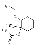 Cyclohexanecarbonitrile, 1-(acetyloxy)-2-ethoxy- (9CI) picture