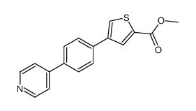 4-(4-(吡啶-4-基)苯基)噻吩-2-羧酸甲酯结构式