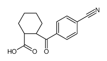 (1R,2R)-2-(4-cyanobenzoyl)cyclohexane-1-carboxylic acid Structure