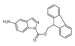 9H-fluoren-9-ylmethyl 5-aminoindazole-1-carboxylate Structure