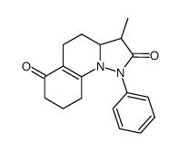 3-methyl-1-phenyl-3a,4,5,7,8,9-hexahydropyrazolo[1,5-a]quinoline-2,6(1H,3H)-dione结构式
