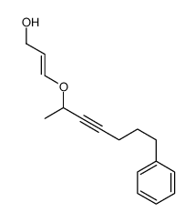 3-(7-phenylhept-3-yn-2-yloxy)prop-2-en-1-ol结构式