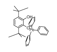 triphenyllead 3,6-di-t-butyl-o-semiquinolate Structure