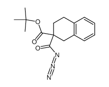 2-Azidocarbonyl-1,2,3,4-tetrahydro-naphthalene-2-carboxylic acid tert-butyl ester Structure