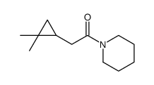 2-(2,2-dimethylcyclopropyl)-1-piperidin-1-ylethanone结构式