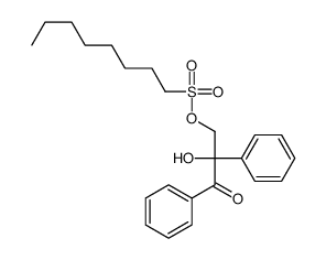 (2-hydroxy-3-oxo-2,3-diphenylpropyl) octane-1-sulfonate Structure