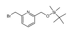2-(bromomethyl)-6-((tert-butyldimethylsilyloxy)methyl)pyridine结构式