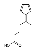 5-cyclopenta-2,4-dien-1-ylidenehexanoic acid Structure