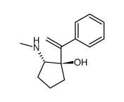 (1R,2S)-2-Methylamino-1-(1-phenyl-vinyl)-cyclopentanol Structure