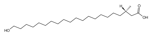 (S)-21-Hydroxy-3-methylheneicosansaeure结构式