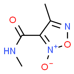 1,2,5-Oxadiazole-3-carboxamide,N,4-dimethyl-,2-oxide structure