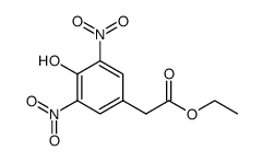 (4-hydroxy-3,5-dinitro-phenyl)-acetic acid ethyl ester结构式