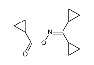 dicyclopropyl-O-(cyclopropylcarbonyl) ketoneoxime structure