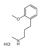 3-(o-Methoxyphenyl)-N-methylpropylamine hydrochloride结构式