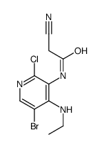 N-(5-bromo-2-chloro-4-(ethylamino)pyridin-3-yl)-2-cyanoacetamide Structure