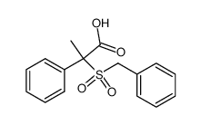 2-benzylsulfonyl-2-phenylpropionic acid结构式