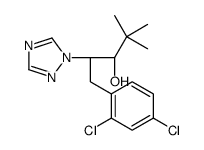 (2R,3R)-1-(2,4-dichlorophenyl)-4,4-dimethyl-2-(1,2,4-triazol-1-yl)pentan-3-ol结构式