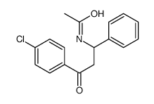 N-[3-(4-chlorophenyl)-3-oxo-1-phenylpropyl]acetamide结构式