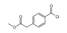 Benzeneacetic acid, 4-(chlorocarbonyl)-, methyl ester (9CI) picture