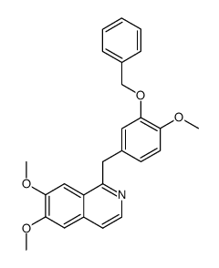 1-(3-benzyloxy-4-methoxy-benzyl)-6,7-dimethoxy-isoquinoline Structure