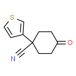 4-OXO-1-(3-THIENYL)-CYCLOHEXANECARBONITRILE结构式