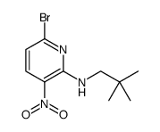 2-Pyridinamine, 6-bromo-N-(2,2-dimethylpropyl)-3-nitro结构式