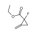 ethyl 1-fluoro-2-methylidenecyclopropane-1-carboxylate结构式