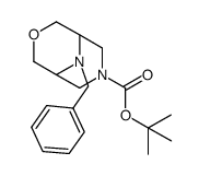 9-benzyl-3-oxa-7,9-diazabicyclo[3.3.1]nonane-7-carboxylic acid tert-butyl ester结构式