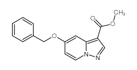METHYL 5-(BENZYLOXY)PYRAZOLO[1,5-A]PYRIDINE-3-CARBOXYLATE Structure