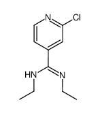 2-chloro-N,N'-diethylisonicotinimidamide结构式