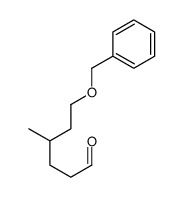 4-methyl-6-phenylmethoxyhexanal Structure