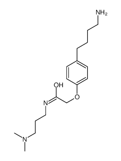 2-[4-(4-aminobutyl)phenoxy]-N-[3-(dimethylamino)propyl]acetamide结构式