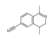 1,4-dimethyl-3,4-dihydroisoquinoline-6-carbonitrile结构式