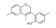2-(4,6-dimethyl-2H-chromen-3-yl)-4-methylphenol结构式
