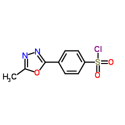 4-(5-Methyl-1,3,4-oxadiazol-2-yl)benzenesulfonyl chloride结构式