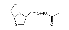 acetic acid,[(2R,4S)-2-propyl-1,3-dithiolan-4-yl]methanol Structure