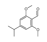 2,6-dimethoxy-4-propan-2-ylbenzaldehyde结构式