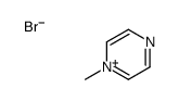 1-methylpyrazin-1-ium,bromide结构式