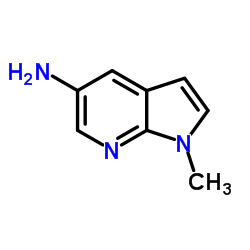 1-甲基-1H-吡咯并[2,3-b]吡啶-5-胺结构式