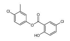 (4-chloro-3-methylphenyl) 5-chloro-2-hydroxybenzoate结构式