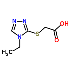 (4-ETHYL-4 H-[1,2,4]TRIAZOL-3-YLSULFANYL)-ACETIC ACID Structure