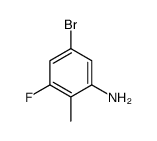 5-溴-3-氟-2-甲基苯胺结构式