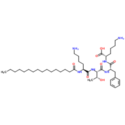 Palmitoyl tetrapeptide-10结构式