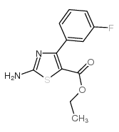 2-氨基-4-(3-氟苯基)噻唑-5-羧酸乙酯结构式