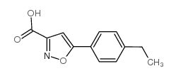5-(4-ETHYL-PHENYL)-ISOXAZOLE-3-CARBOXYLIC ACID结构式