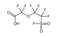 2,2-difluoro-2-(1,1,2,2-tetrafluoro-2-fluorosulfonylethoxy)acetic acid结构式