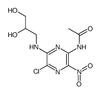 N-{5-chloro-3-nitro-6-[(2,3-dihydroxypropyl)amino]pyrazinyl}acetamide结构式