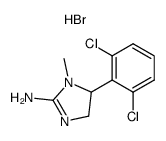 2-amino-5-(2,6-dichlorophenyl)-1-methyl-2-imidazoline hydrobromide Structure