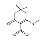 3-(dimethylamino)-5,5-dimethyl-2-nitrocyclohex-2-en-1-one结构式